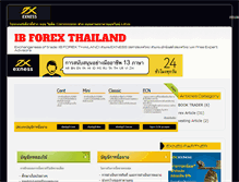 Tablet Screenshot of ibforexthailand.com